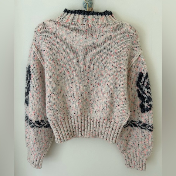 Urban Outfitters “Noelle” Embroidered Rose Knit Mock Neck Sweater 
Size: S
EUC - Picture 8 of 14